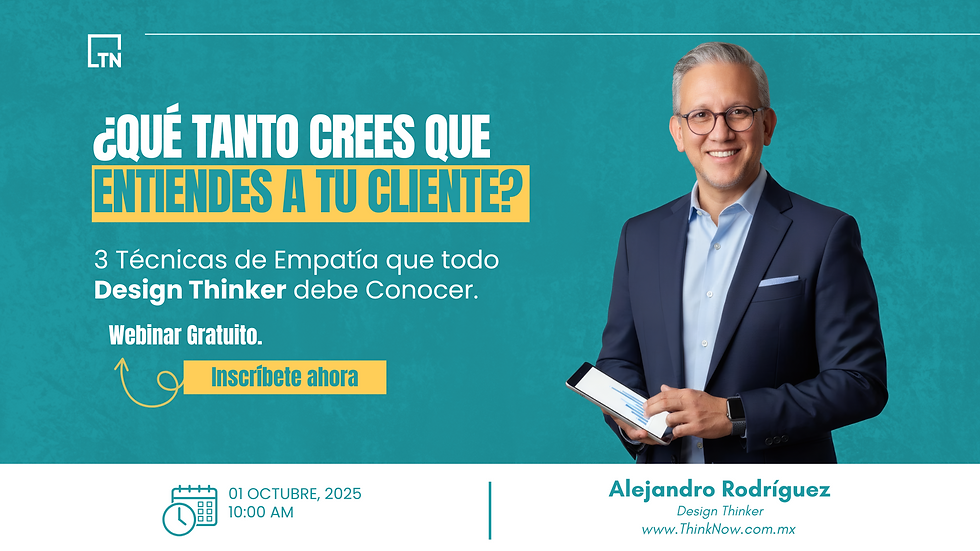 Webinar: 3 Técnicas de Empatía que todo Design Thinker debe Conocer