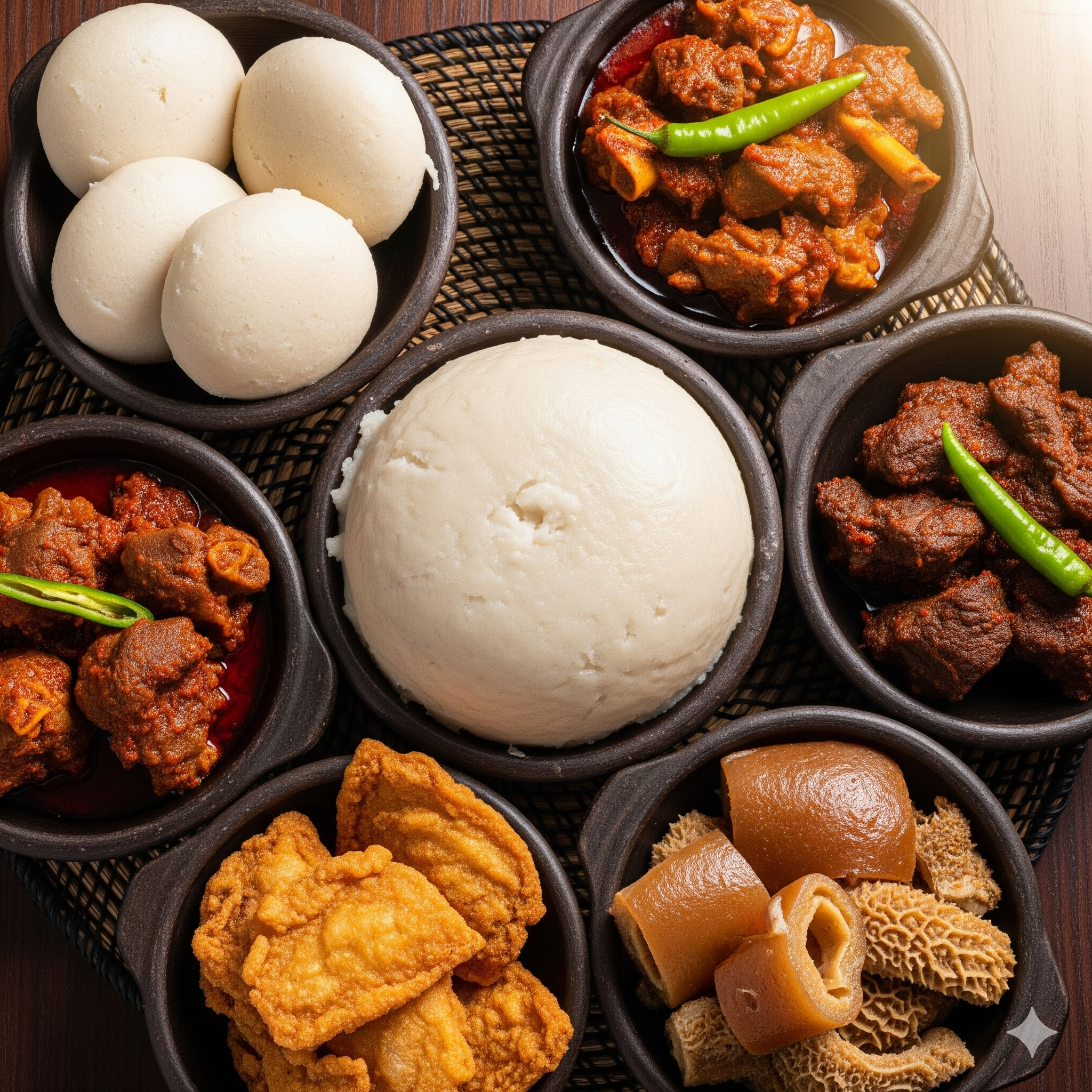 Arranged Food and Objects