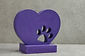 plaque funéraire pour chien violette