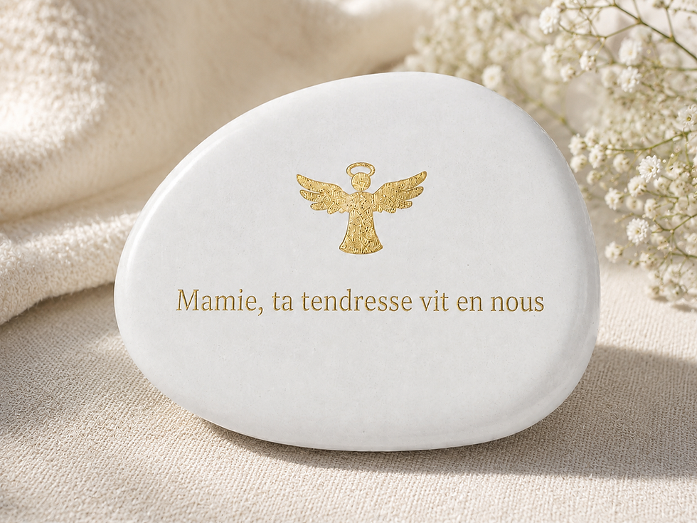 Quelle est la signification des symboles sur une plaque funéraire ?