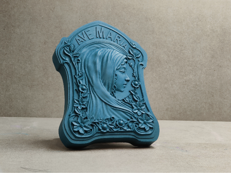 Miniature : Ave Maria Vierge Marie Columbarium Niche cinéraire couleur