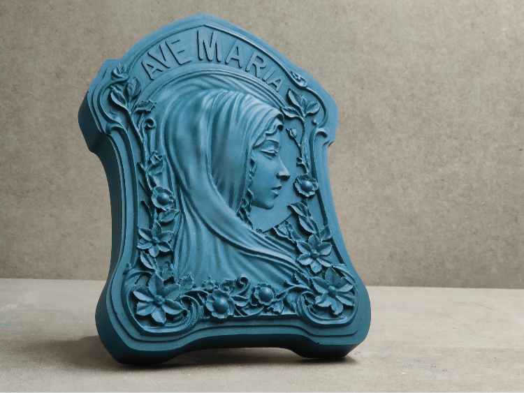 Ave Maria Vierge Marie Columbarium Niche cinéraire couleur