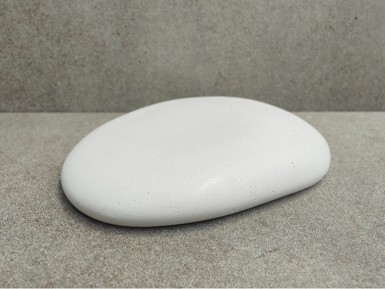 Galet blanc pierre tombale gravure laser