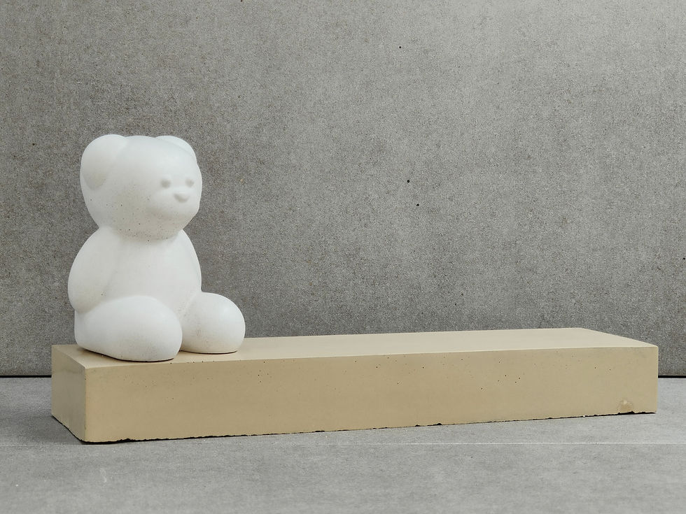 Miniature : plaque funéraire personnalisée enfant nounours