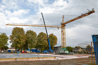 Kraan op locatie