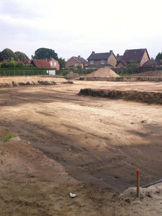 Contouren bouwplek HelvoirThuis zichtbaar