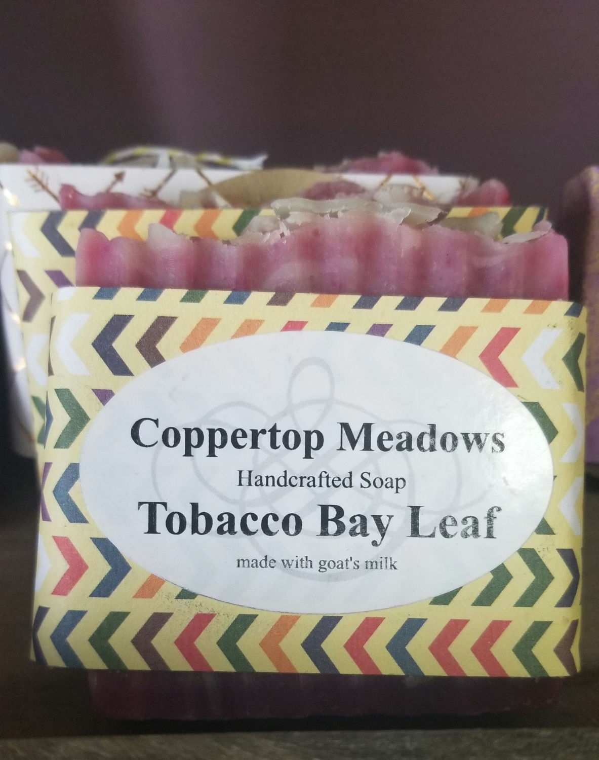 Tobacco bay leaf goat milk soap