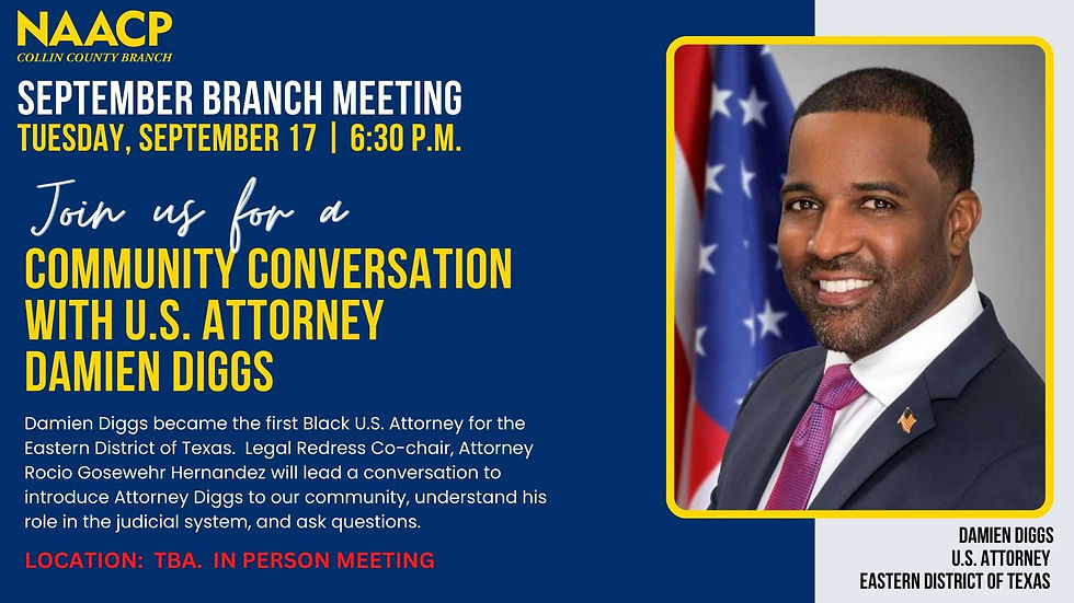 September Monthly Branch Meeting