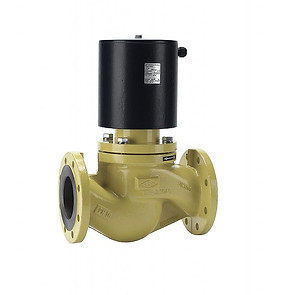 Gas solenoid valve according to EN 161 (model EVA) with flange connection, NC.