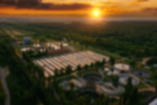 Modern sewage treatment plant, aerial view from drone at the evening.jpg