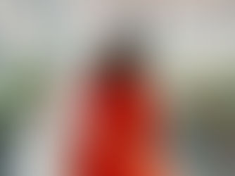 Lisa Maynard-Atem sitting by a window in a bright red dress, smiling confidently. A subtle overlay of green and pink shades frames the image, with the tagline “Progress it, or Park it. No maybes.” at the bottom.