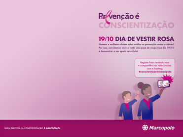 MARCOPOLO PROMOVE AÇÃO SOBRE PREVENÇÃO NO OUTUBRO ROSA