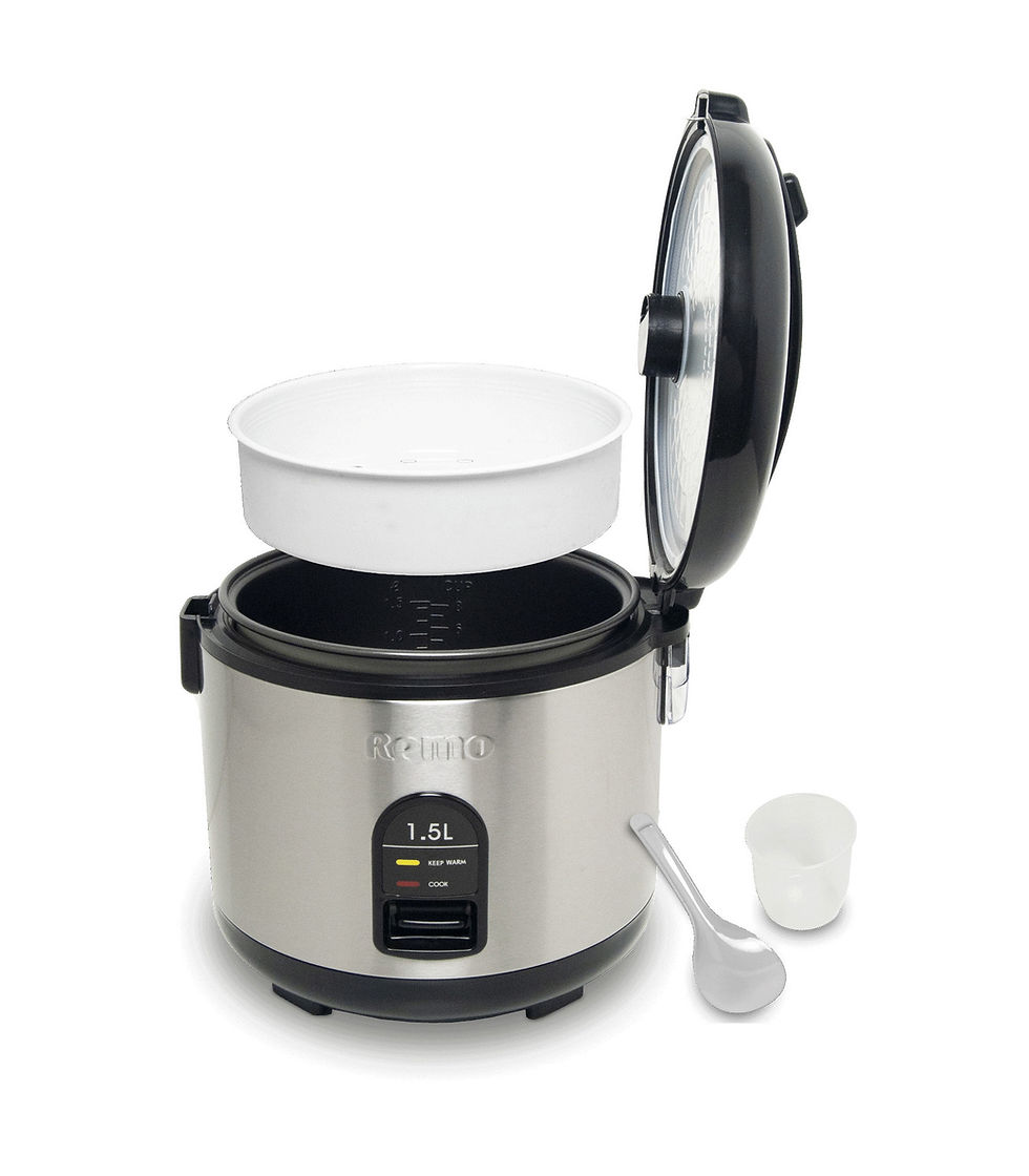 Miniaturbild: Remo Rice cooker 1.5 litres, black chrome