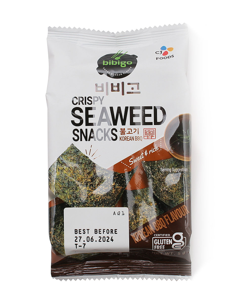 Crispy Seaweed Snacks Korean BBQ 5 g asiamarkt.ch