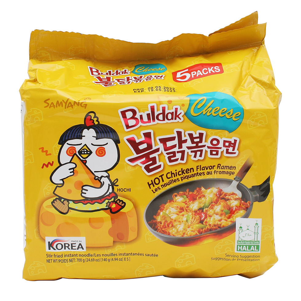 Samyang - Buldak Cheese Hot Chicken Flavor Ramen 5 Packs