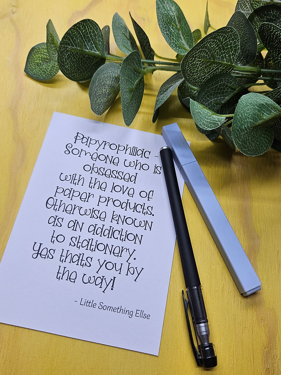 Papyrophiliac Print, Mini Art Print, Illustrated Art Print, Cute Illustration Pr