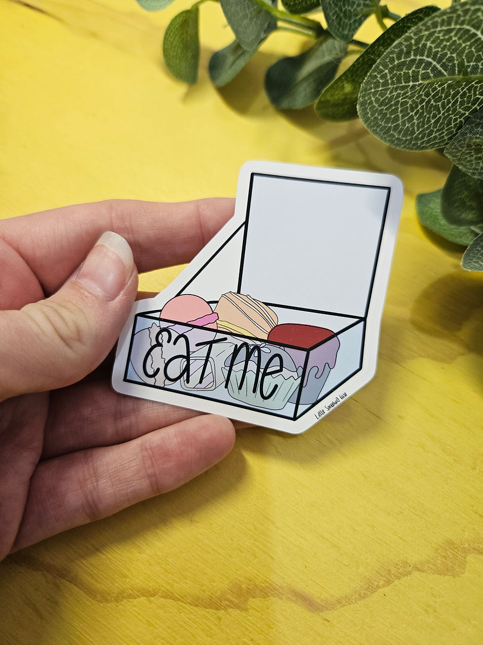Wonderland Inspired Eat Me Die Cut Sticker