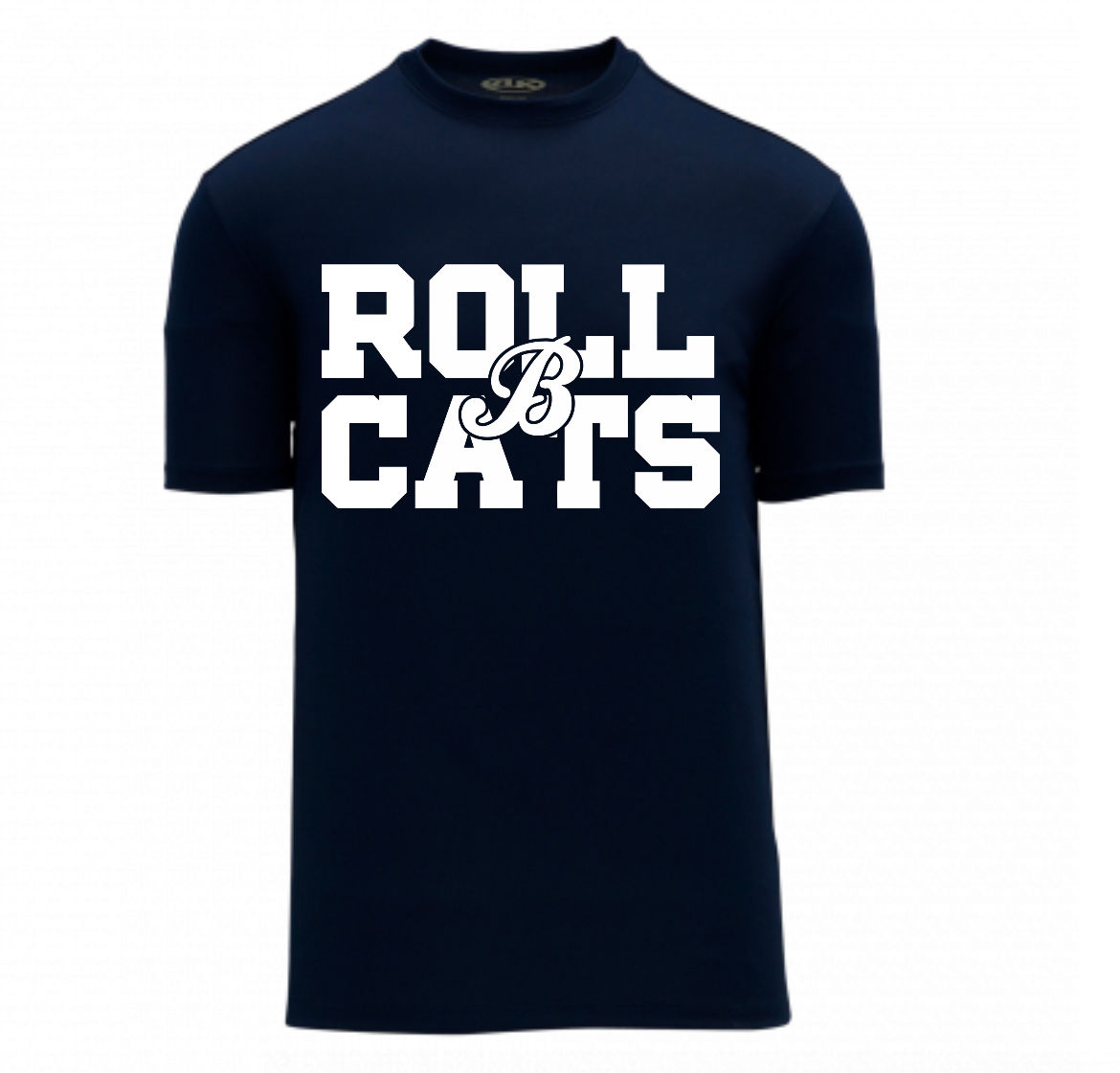 Baycats Original Player Style ROLL CATS Navy T-Shirt