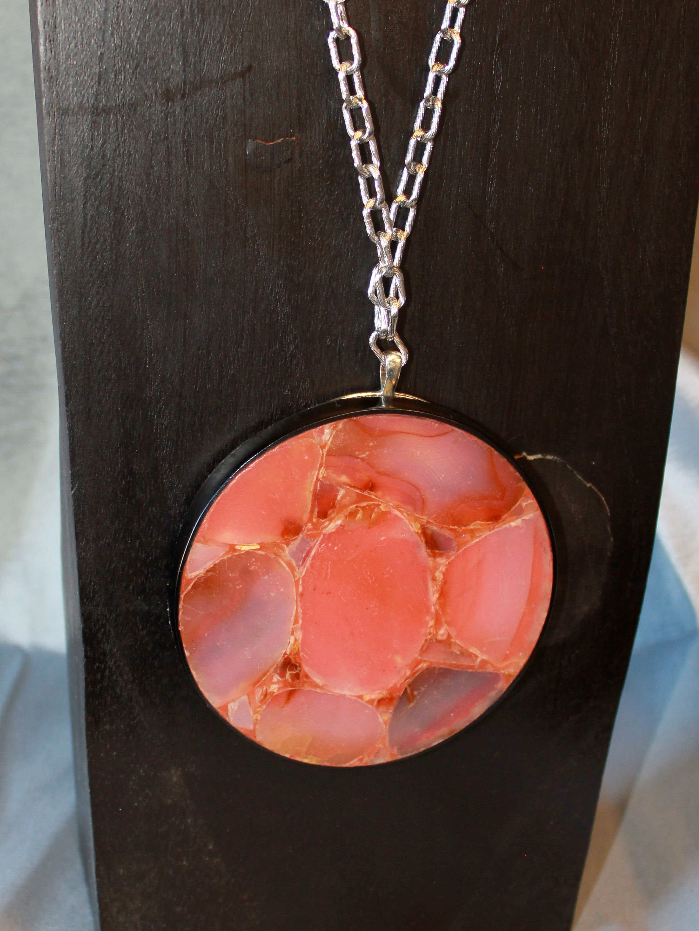 Agate Stone Medallion Necklace