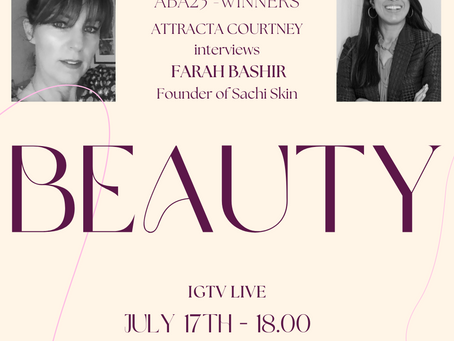 Meet Farah Bashir - Founder of Sachi Skin; one of the top 10 Haute-Beauty Winners of ABA23!