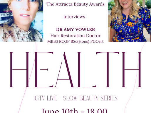 Hair Health with Dr Amy Vowler, tomorrow June 10th, at 18.00
