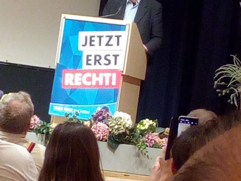 Wahlkampfveranstaltung in Oschatz