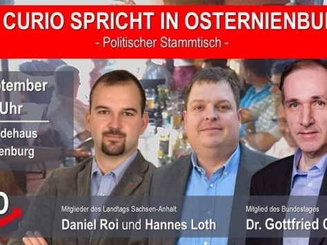 Wahlkampfveranstaltung in Bitterfeld