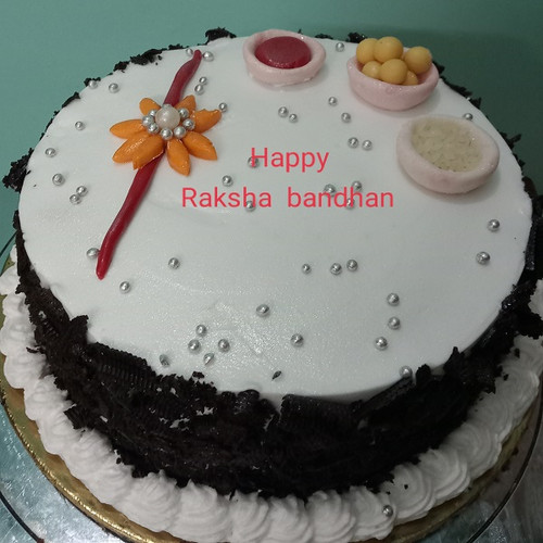 Exotica Eggless Raksha Bandhan Theme Blackforest Semi Fondant Cherry