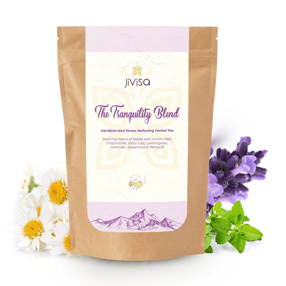 Jivisa - The Tranquility Blend - Stress Relief Herbal Tea (Tisane) 50 gms