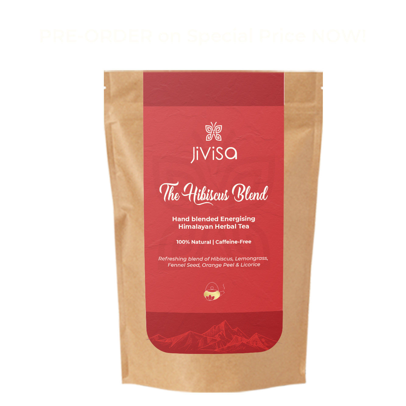 Jivisa - The Hibiscus Blend - Herbal Tea (Tisane) 50 gms