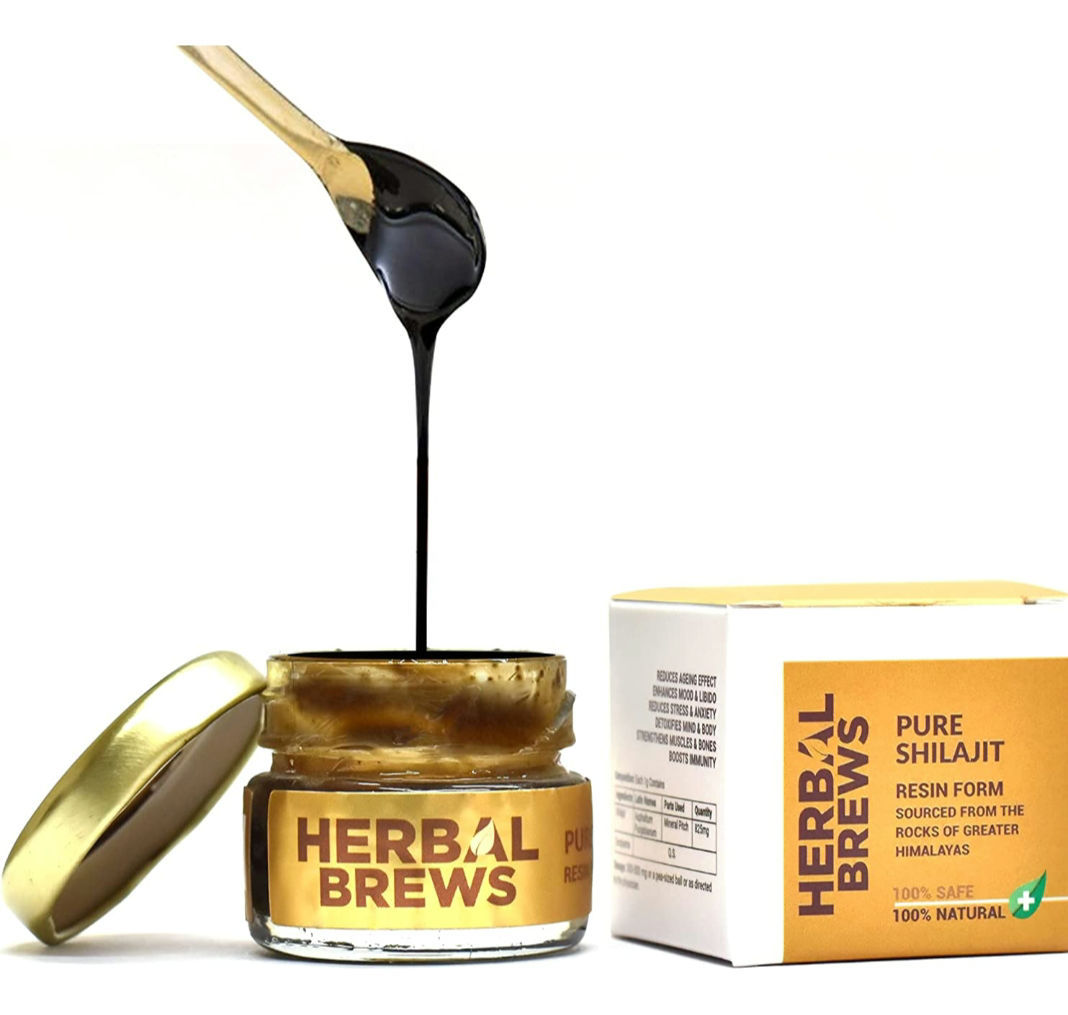 Herbal Brews - Pure Ayurvedic Raw Shilajit/Silajit Resin ( 15 gms)