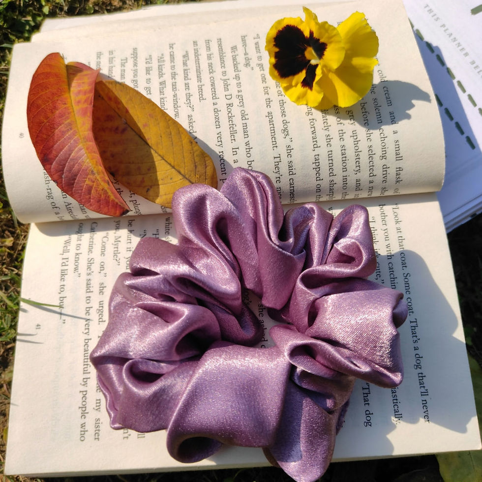 Thumbnail: Lilac Satin Scrunchie