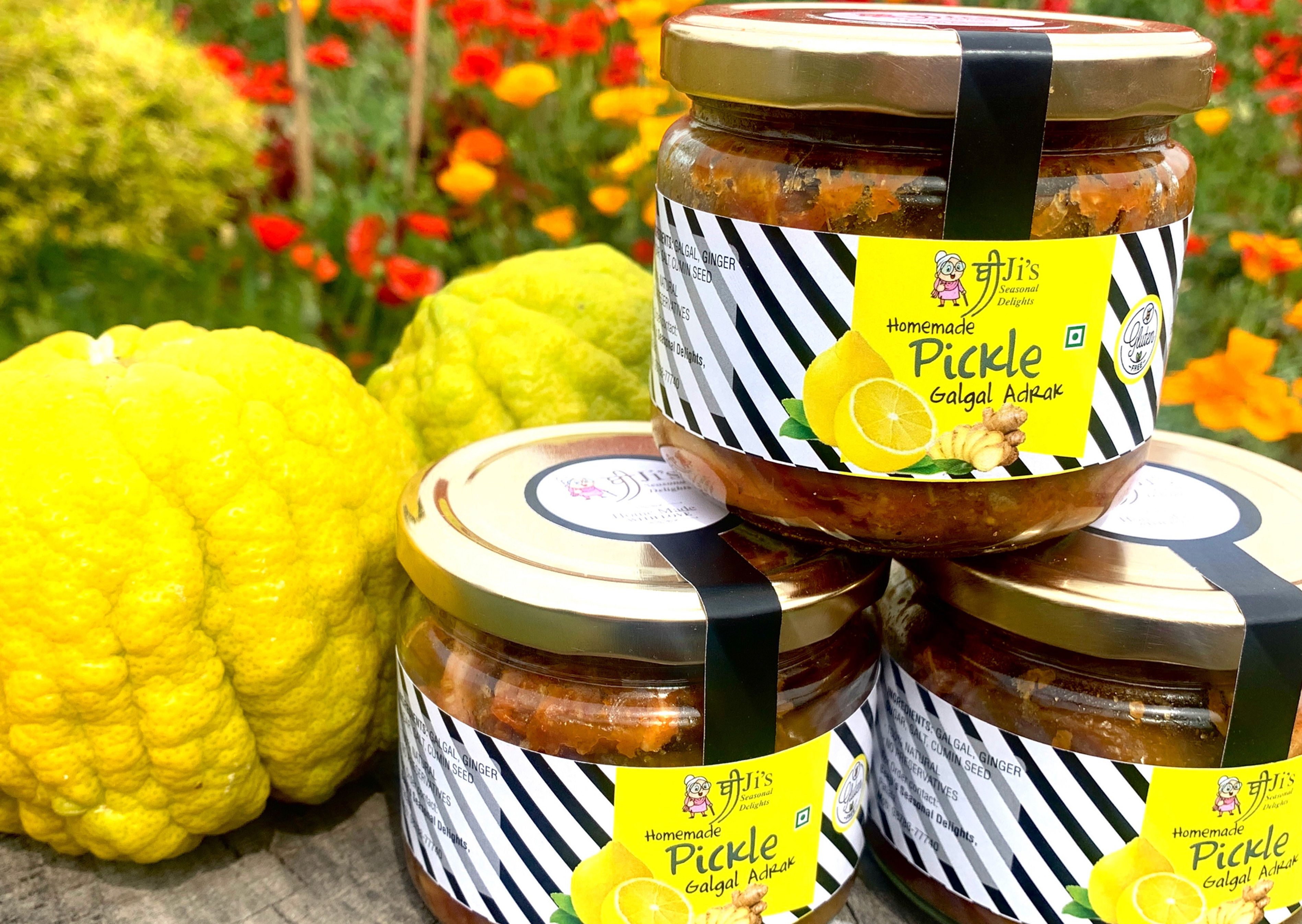 Beeji's Seasonal Delight -Galgal Adrak Pickle ( 300 gms)
