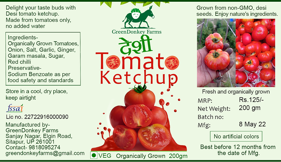 Thumbnail: Green Donkey Farms - Desi Tomato Sauce ( 200 gms )