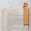 Thumbnail: Two Trees Tale - Wooden peacock bookmark