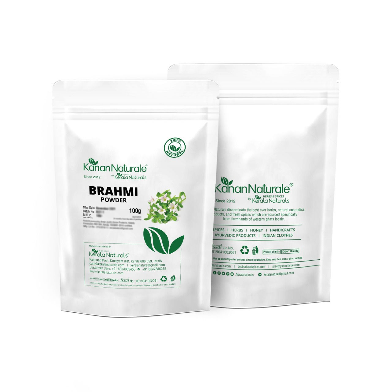 Brahmi Powder ( Pack of 2 - 100 Gms )
