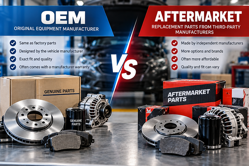 OEM vs Aftermarket Parts in Car Repairs