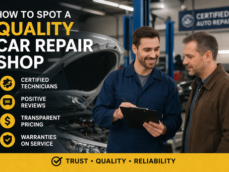 How to Spot a Quality Car Repair Shop
