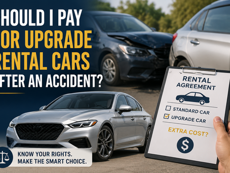 Should I Pay for Upgrade Rental Cars After an Accident?