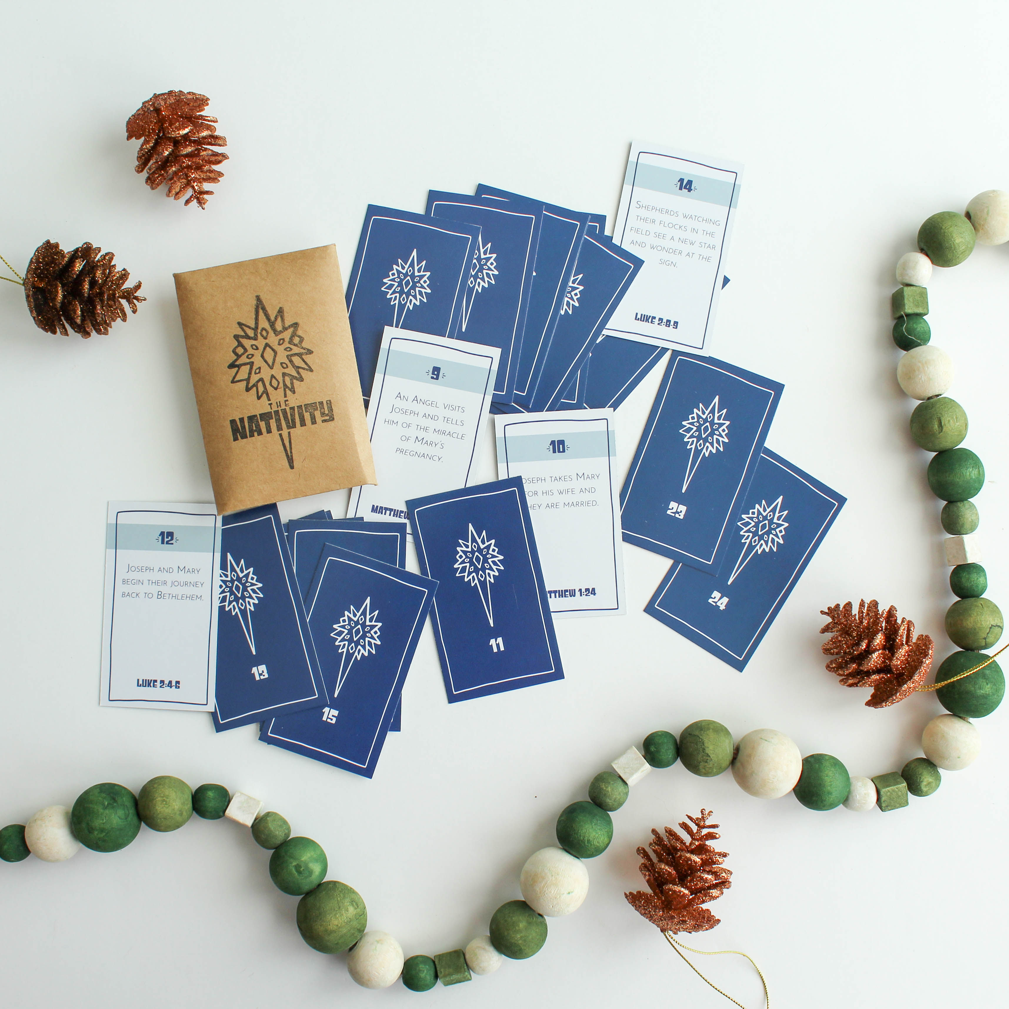 *DIGITAL DOWNLOAD* Nativity Advent Cards