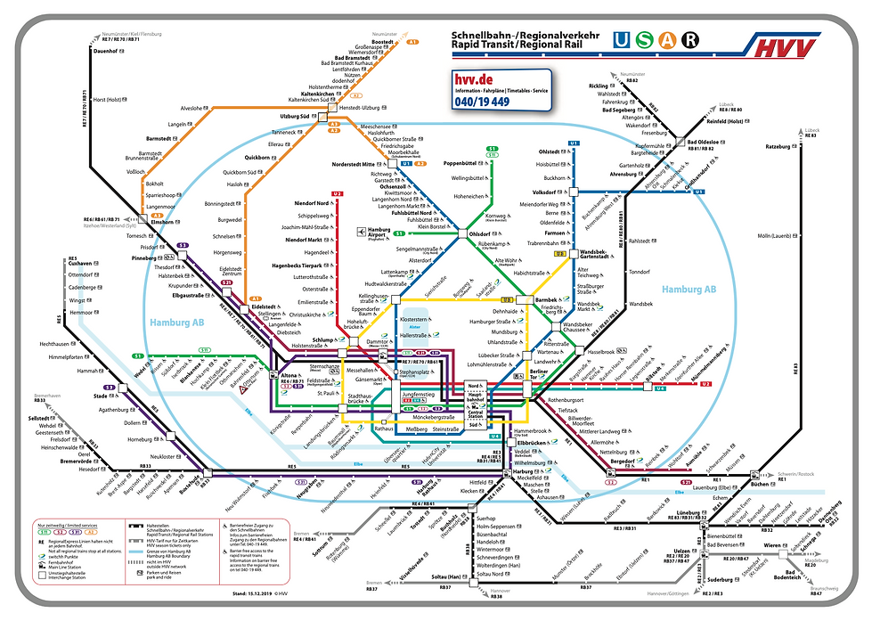 HVV-Streckenplan
