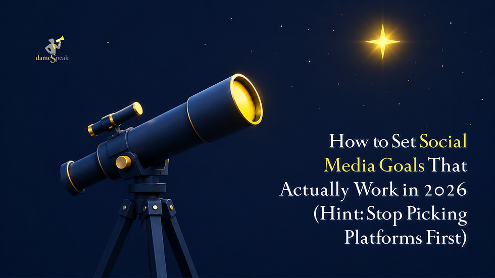 How to Set Social Media Goals That Actually Work in 2026 (Hint: Stop Picking Platforms First)