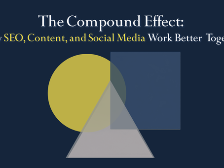 The Compound Effect: Why SEO, Content, and Social Media Work Better Together