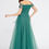 Thumbnail: Off-shoulder crepe chiffon gown