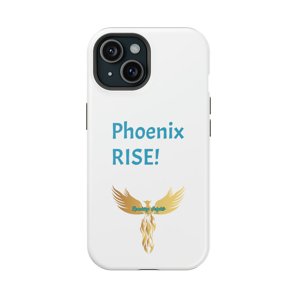 Miniatura: Phoenix Rise: White: Turquoise Font: MagSafe Tough Cases