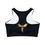 Thumbnail: As I Will It: Black: Fully Lined, Padded Sports Bra (AOP)