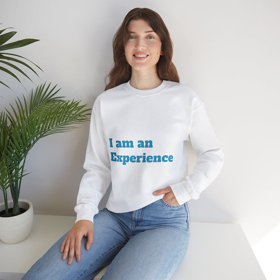 Miniatura: I am an Experience: Turquoise font:  Unisex Heavy Blend™ Crewneck Sweatshirt