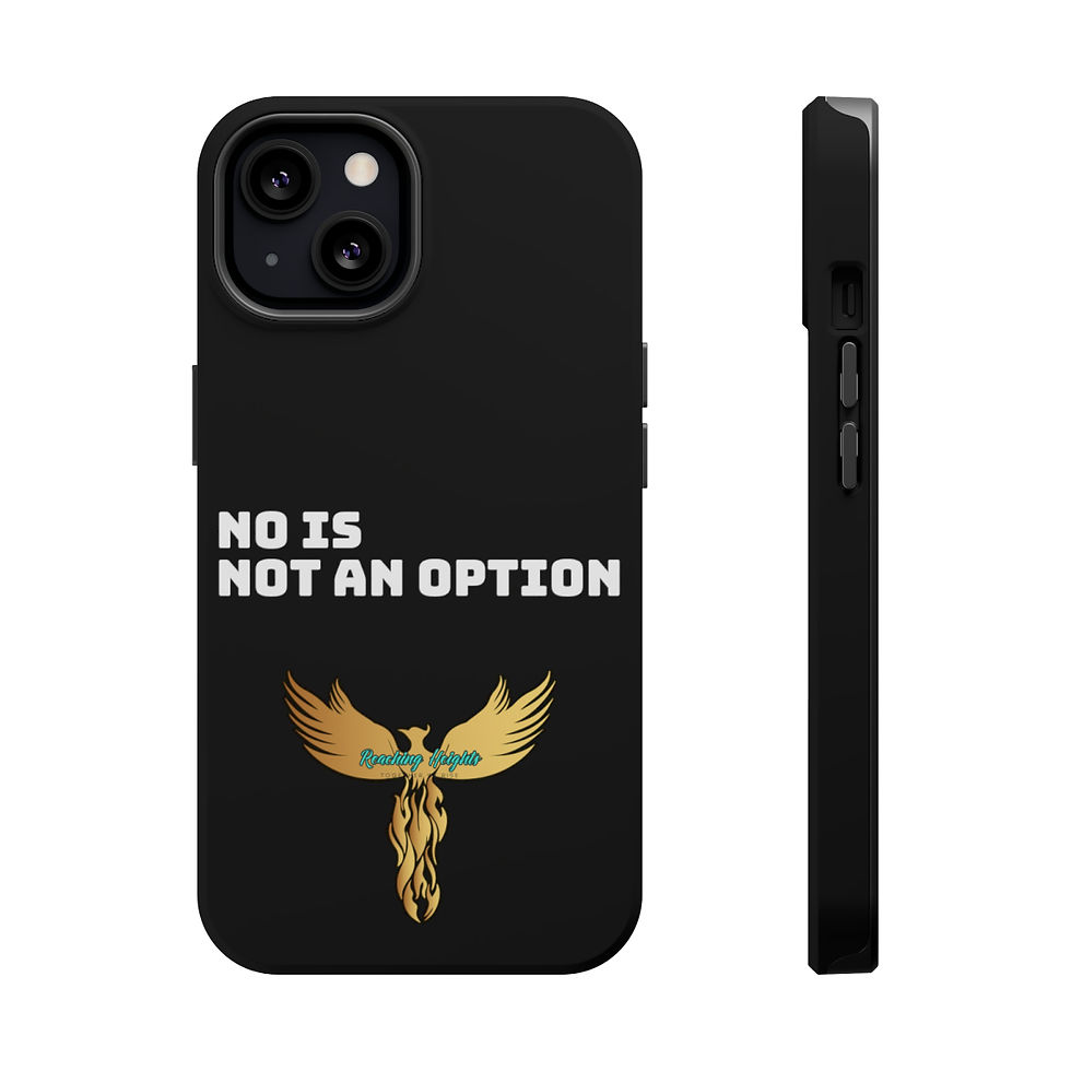 Thumbnail: No Is Not an Option: Black: White Font: MagSafe Tough Cases