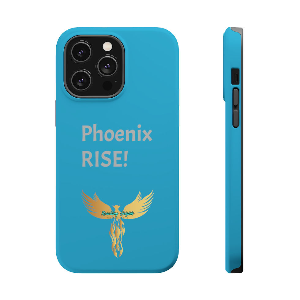 Thumbnail: Phoenix Rise: Turquoise: Grey Font: MagSafe Tough Cases