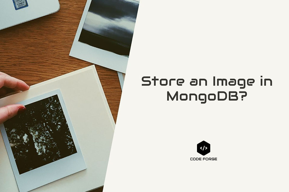 Upload Image To MongoDB In Node js